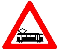 רכבת מקומית חוצה.
הוצב מתחתיו תמרור
126 עם חצים, תתכן
תנועת רכבות בשני
הכיוונים.