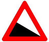 ירידה תלולה.