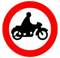 אסורה הכניסה לאופנוע.