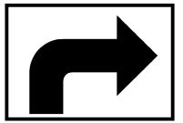 המסר בתמרור שמעליו
מיועד לפונה בכוון החץ.