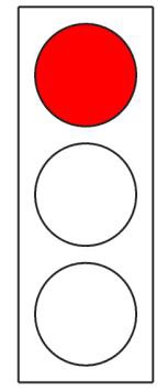 אור אדום:
עצור!
הוצב תמרור הוריה
בצורת חץ או חצים מעל
הרמזור, יחול האמור בו
על התנועות המסומנות
בתמרור.
סומן קו עצירה עצור –
לפני קו העצירה,
סומן מעבר חציה עצור –
לפני מעבר החציה,
לא סומן קו עצירה או
מעבר חציה עצור –
בסמוך לרמזור הקרוב.
אסור לעבור את קו
העצירה או את מעבר
החציה או להיכנס
לצומת כל עוד האור
האדום דולק.