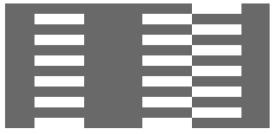 מעבר חציה להולכי רגל:
חולק מעבר חציה רחב לשניים, חצה בחצי
הימני של מעבר החציה.