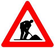 אתר עבודה בדרך.
סע על פי הסימון בצבע
כתום, אם סומן.